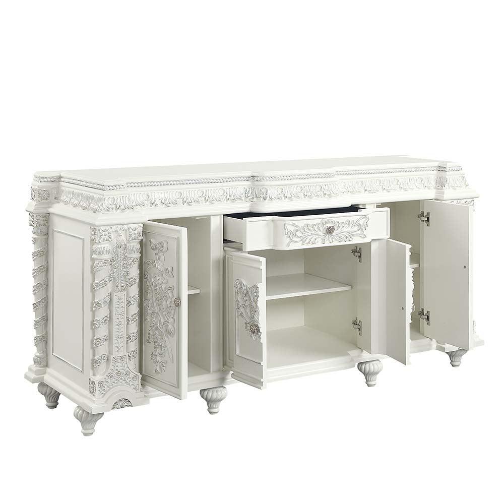 ACME Vanaheim Server, Antique White Finish