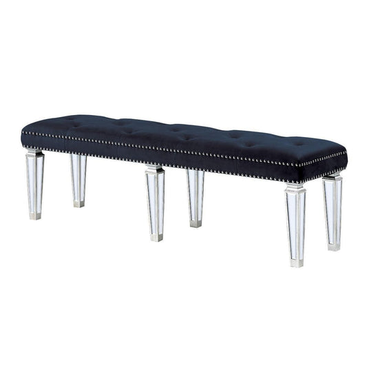 ACME Varian Bench• Black Velvet & Mirrored