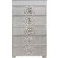 ACME Varian Chest, Silver & Mirrored Finish