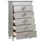 ACME Varian Chest, Silver & Mirrored Finish