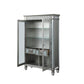 ACME Varian Curio, Mirrored & Antique Platinum