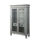 ACME Varian Curio, Mirrored & Antique Platinum