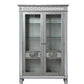 ACME Varian Curio, Mirrored & Antique Platinum