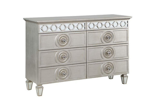 ACME Varian Dresser, Silver & Mirrored Finish