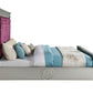 ACME Varian Eastern King Bed• Burgundy Velvet & Mirrored  27367EK