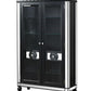 ACME Varian II Curio Cabinet, Mirrored & Black Finish