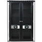 ACME Varian II Curio Cabinet, Mirrored & Black Finish