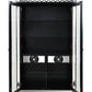 ACME Varian II Curio Cabinet, Mirrored & Black Finish