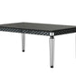 ACME Varian II Dining Table, Mirrored & Black Finish