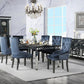 ACME Varian II Dining Table, Mirrored & Black Finish