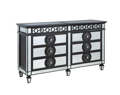 ACME Varian II Dresser, Black Velvet & BLACK & Sliver FINISH