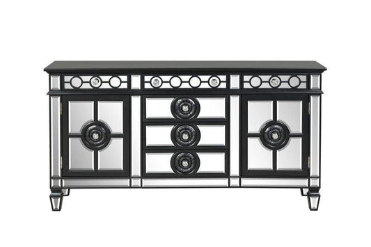 ACME Varian II Server, Mirrored & Black Finish