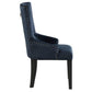 ACME Varian II Side Chair (1 Pc), Black Velvet & Black