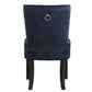 ACME Varian II Side Chair (1 Pc), Black Velvet & Black