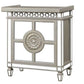 ACME Varian II Wine Cabinet, Mirrored & Antique Platinum