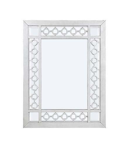 ACME Varian Mirror, Mirrored & Antique Platinum