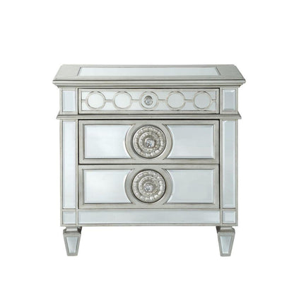 ACME Varian Nightstand, Mirrored