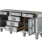 ACME Varian Server, Mirrored & Antique Platinum