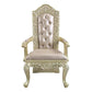 ACME Vatican Arm Chair (1Pc/1Ctn), PU & Champagne Silver Finish