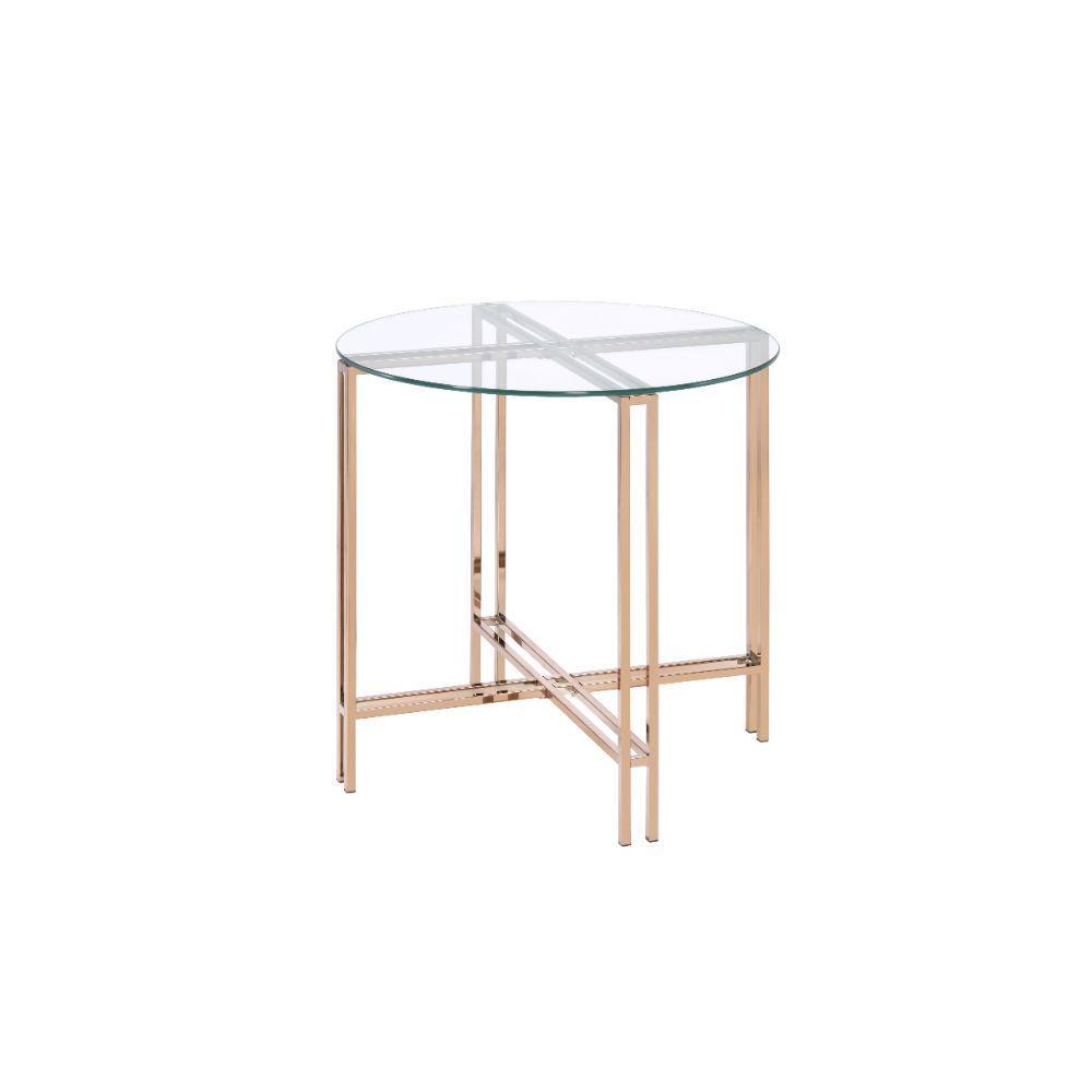 ACME Veises End Table, Champagne