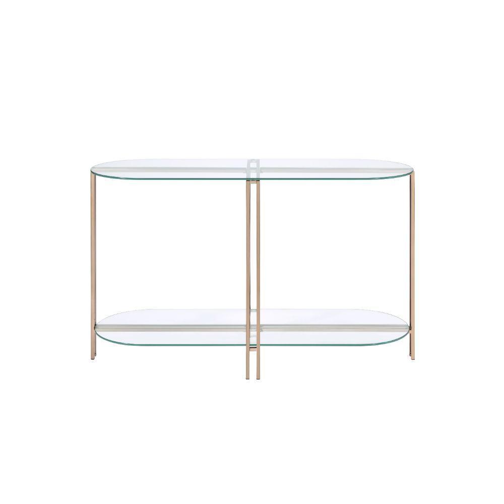 ACME Veises Sofa Table, Champagne