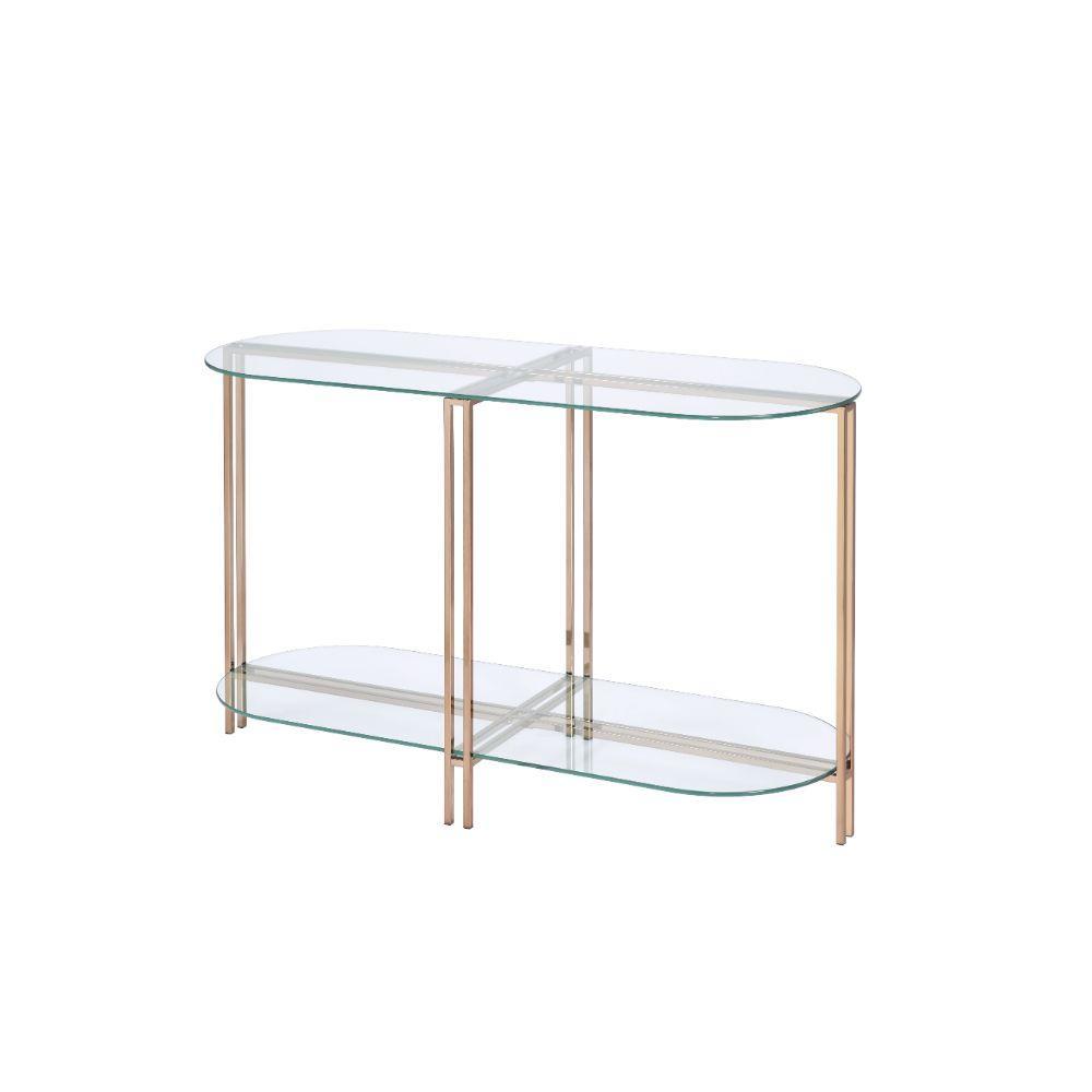 ACME Veises Sofa Table, Champagne