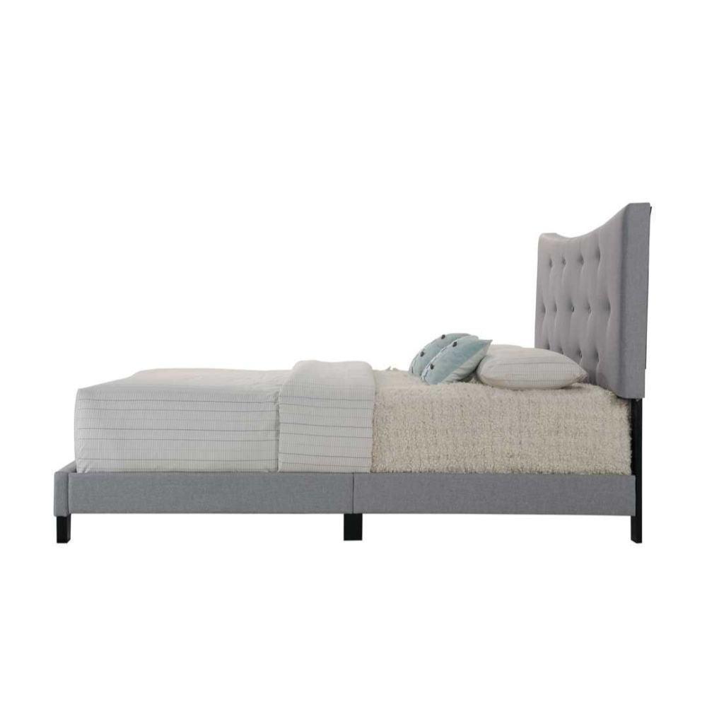 ACME Venacha Queen Bed, Gray Fabric