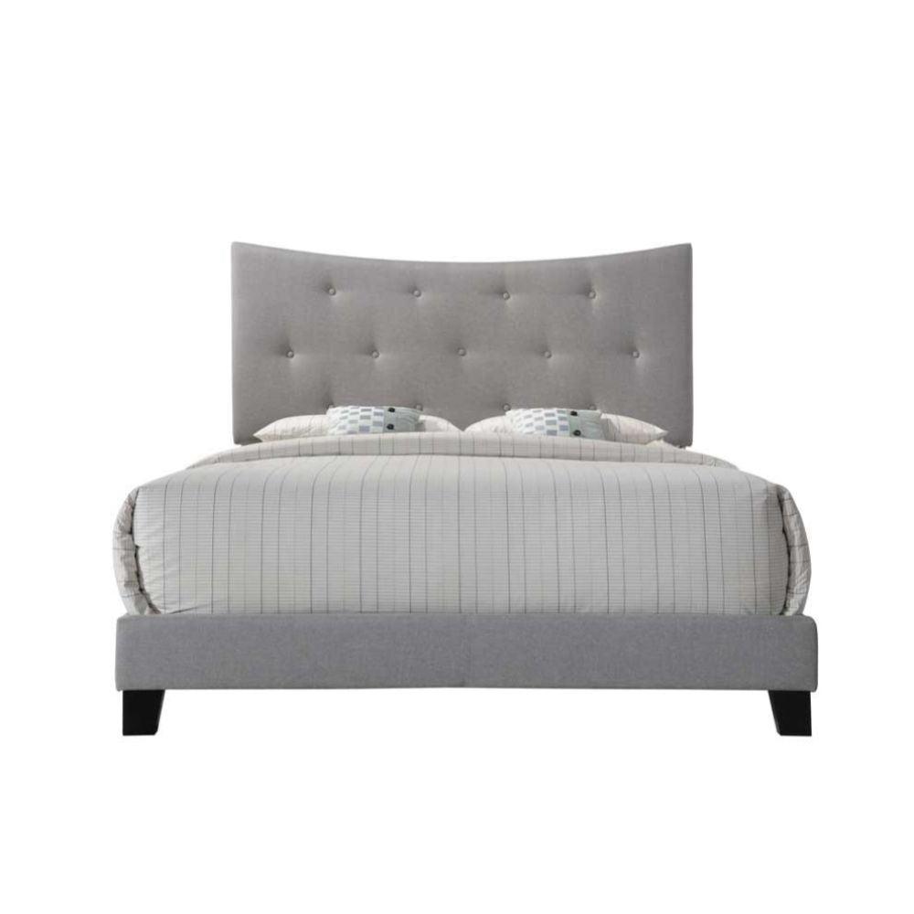 ACME Venacha Queen Bed, Gray Fabric