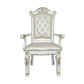 ACME Vendom Arm Chair(Set-2), PU & Antique Pearl Finish 1