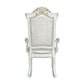 ACME Vendom Arm Chair(Set-2), PU & Antique Pearl Finish 1