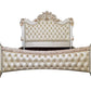 ACME Vendom California King Bed, PU & Antique Pearl Finish