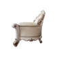 ACME Vendom Chair w/Pillow, Champagne PU & Antique Pearl Finsih