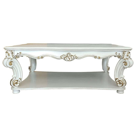 ACME Vendom Coffee table,  Antique Pearl Finish