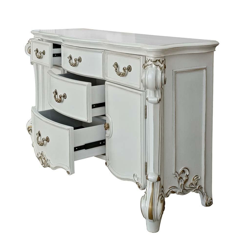 ACME Vendom Dresser, Antique Pearl Finish