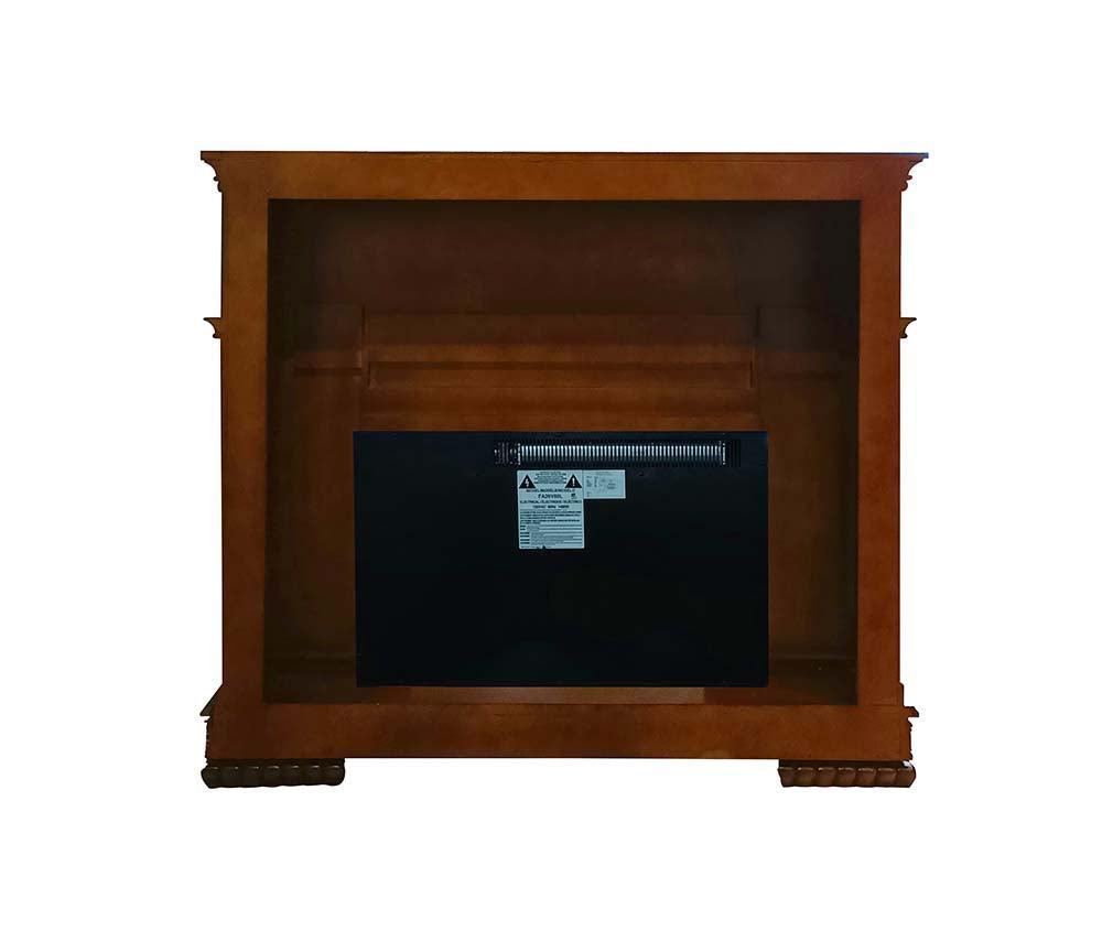 ACME Vendom Fireplace, Cherry Finish