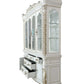 ACME Vendom Hutch & Buffet, Antique Pearl Finish