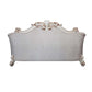 ACME Vendom II Sofa w/6 Pillows, Two Tone Ivory Fabric & Antique Pearl Finsih