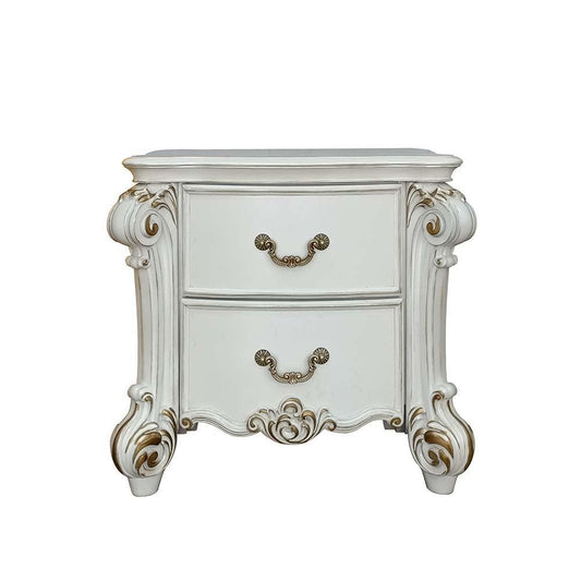 ACME Vendom Nightstand, Antique Pearl Finish