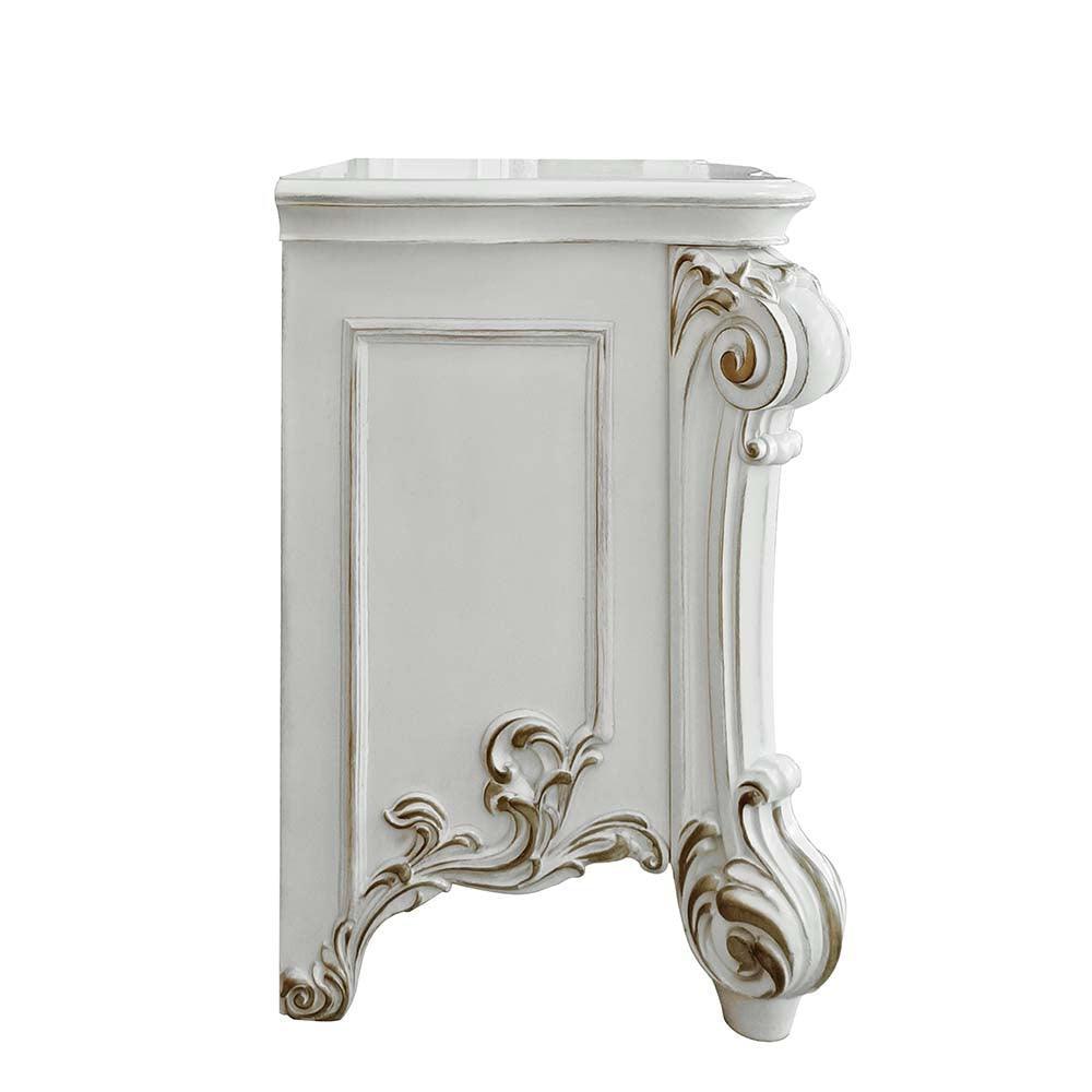 ACME Vendom Nightstand, Antique Pearl Finish