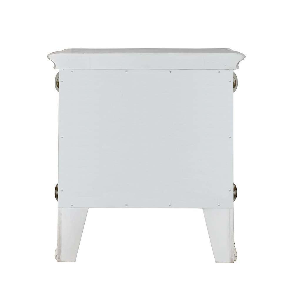 ACME Vendom Nightstand, Antique Pearl Finish