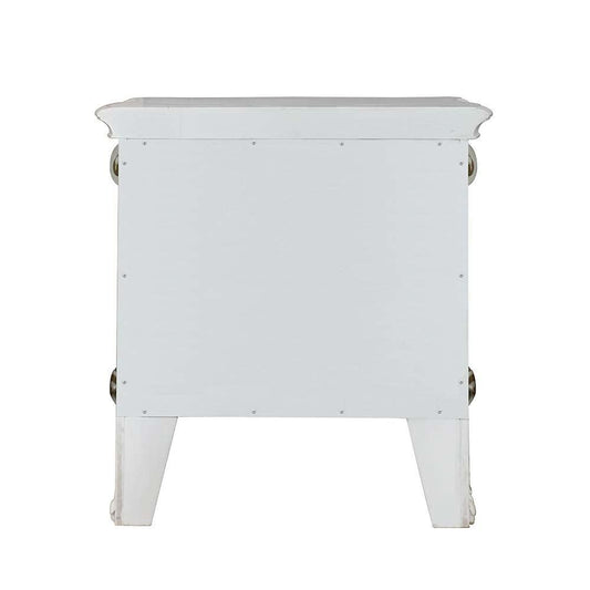 ACME Vendom Nightstand, Antique Pearl Finish