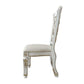 ACME Vendom Side Chair(Set-2), PU & Antique Pearl Finish 1