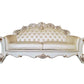 ACME Vendom Sofa w/5 Pillows, Champagne PU & Antique Pearl Finsih