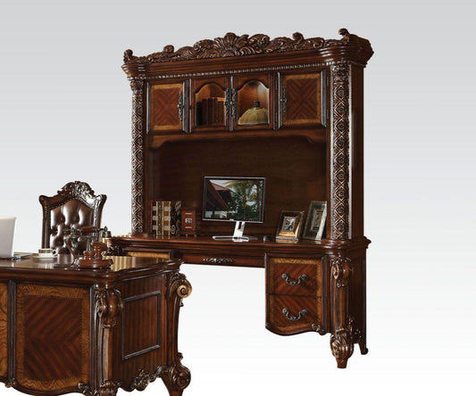 ACME Vendome Computer Desk & Hutch, Cherry  92128