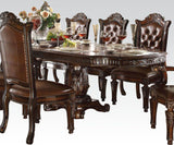 ACME Vendome Dining Table w/Double Pedestal, Cherry 136" 62000