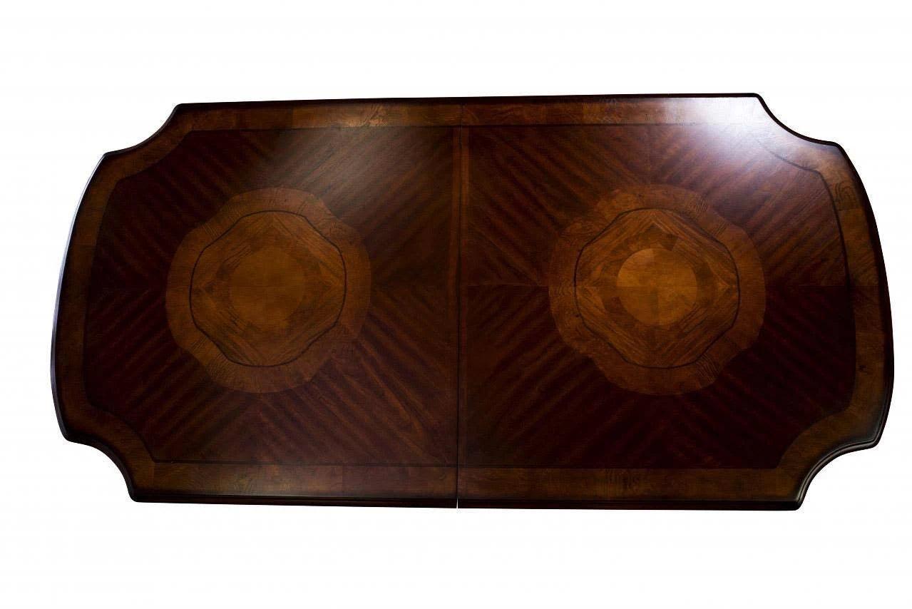 ACME Vendome Dining Table w/Double Pedestal, Cherry 136" 62000