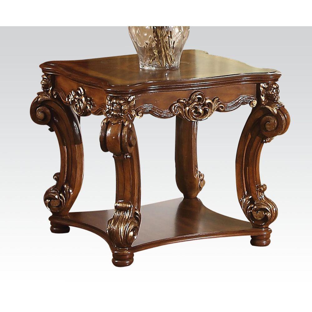 ACME Vendome End Table, Cherry