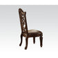 ACME Vendome Side Chair (Set 2), PU & Cherry