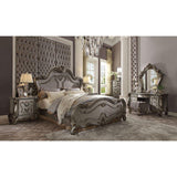 ACME Versailles California King Bed, Antique Platinum  26854CK