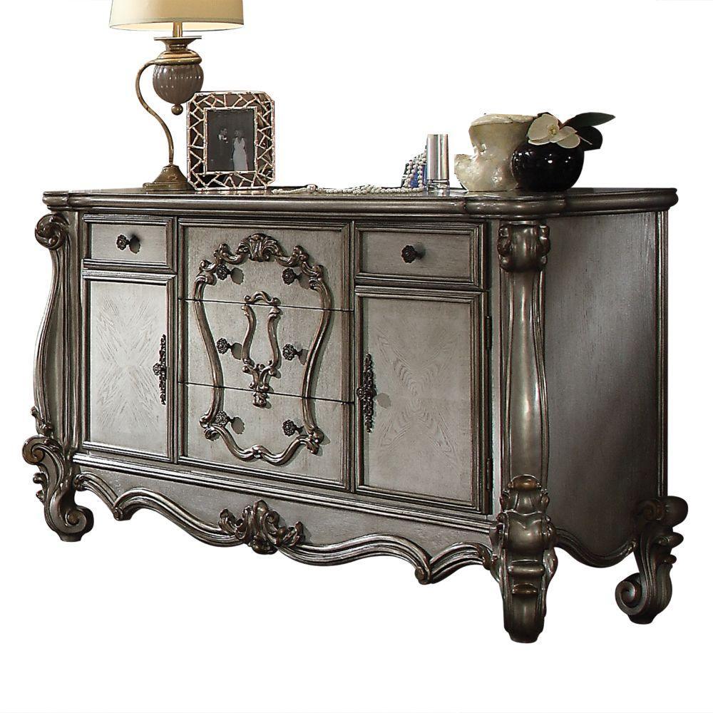 ACME Versailles Dresser, Antique Platinum